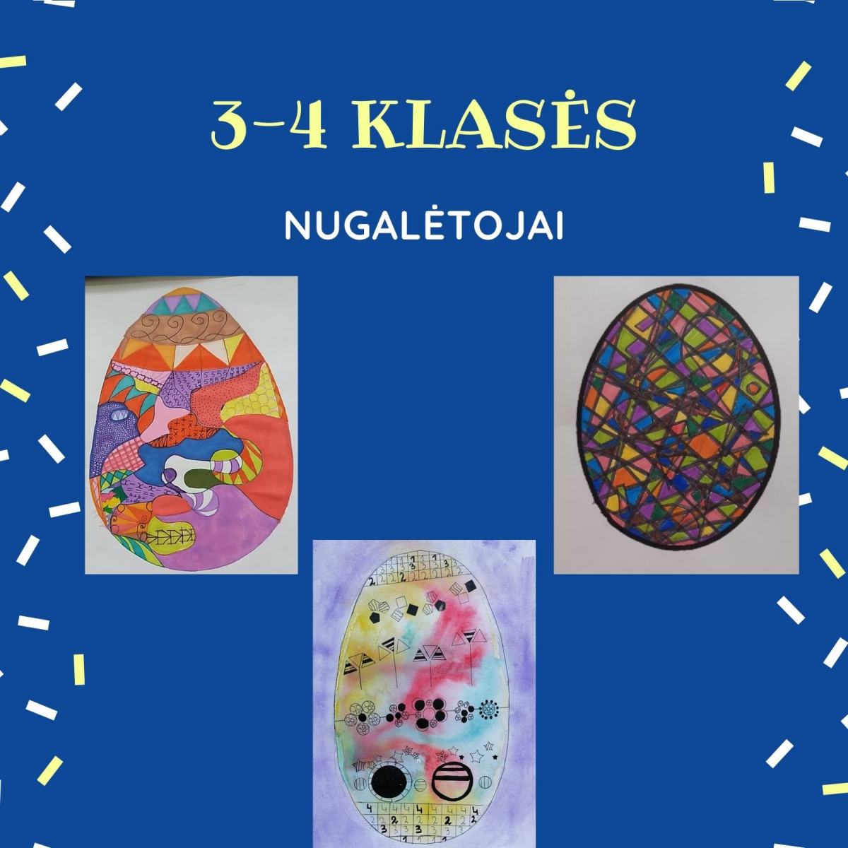 Purple Illustrated Eggs Easter Invitation